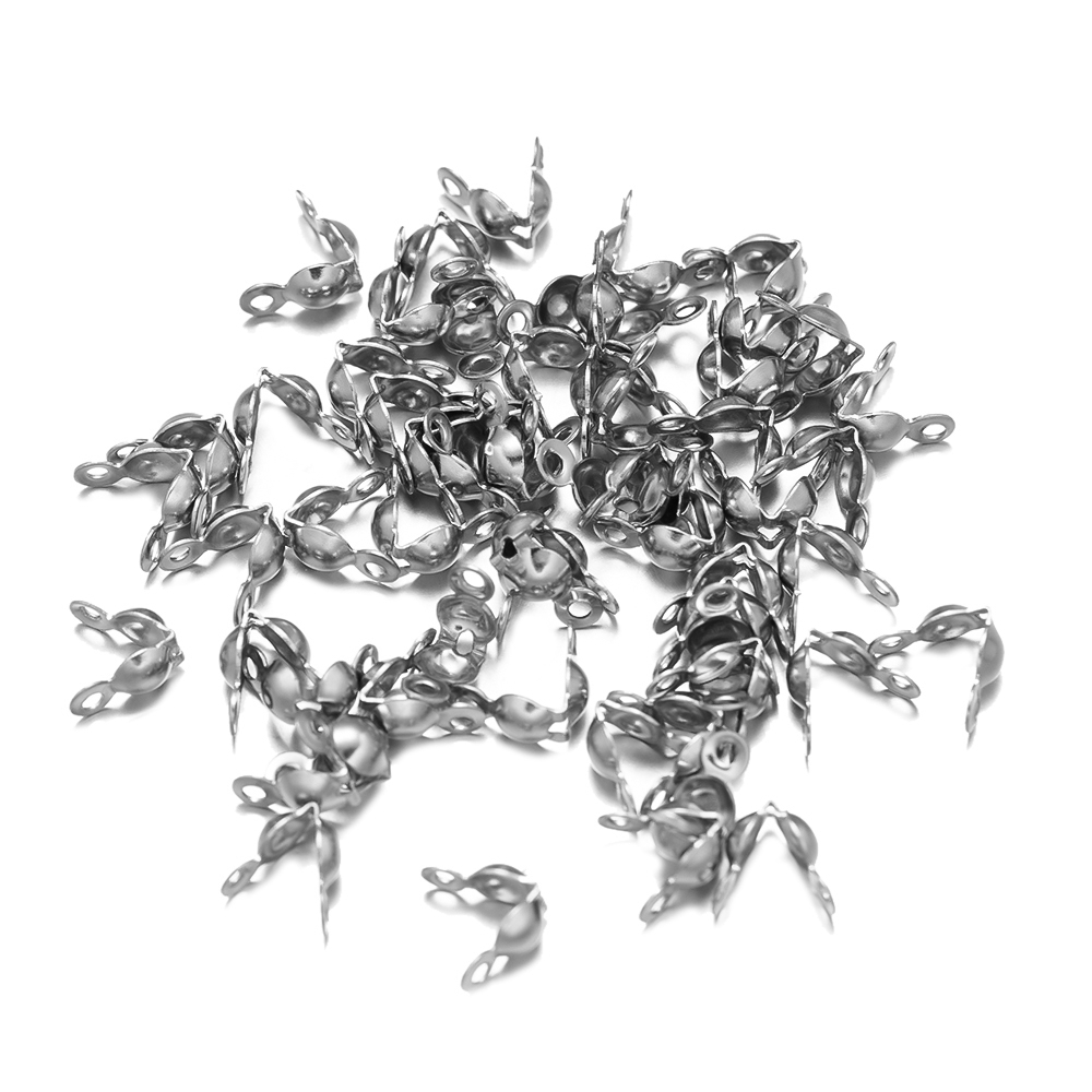 Jewelry Making Knots - 100pcs 304 Stainless Steel Bead Tips