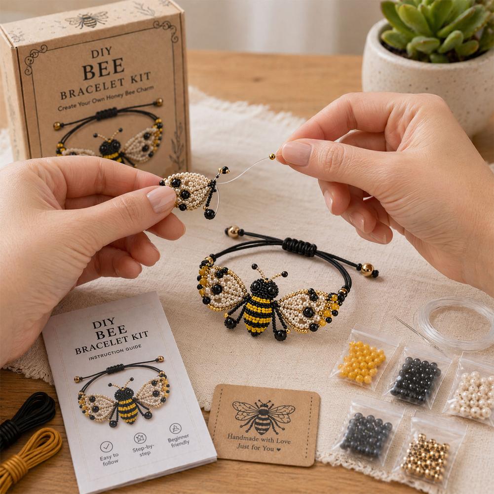 Jewelry Making Kits For Girls - Animal DIY Beaded Bracelet Making Kit