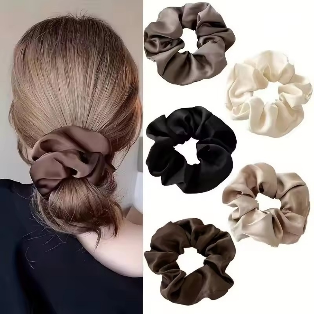 Jewelry Making Adults - 5PCS Satin Hair Scrunchie Exquisite Hair