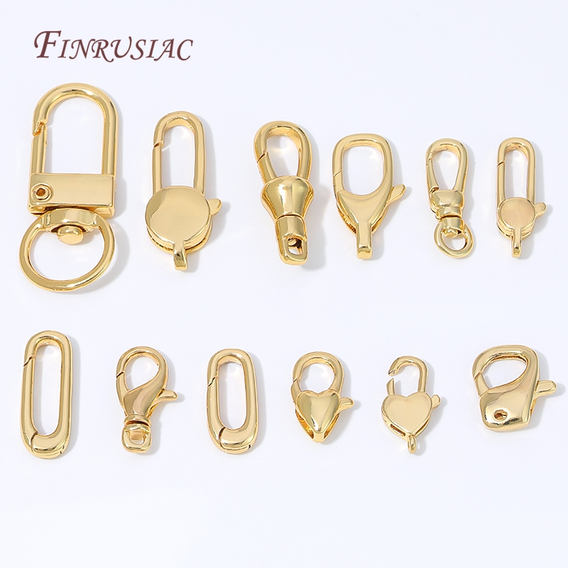 Jewelry Making Findings - 18K Gold Plated Mini Heart Spring