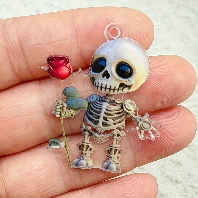 Jewelry Making Event - Gothic Cartoon Acrylic Charms Cute Skull