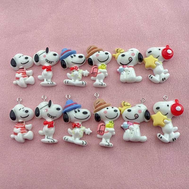 Jewelry Making Accessories - 10pcs resin cute little dog pendant,