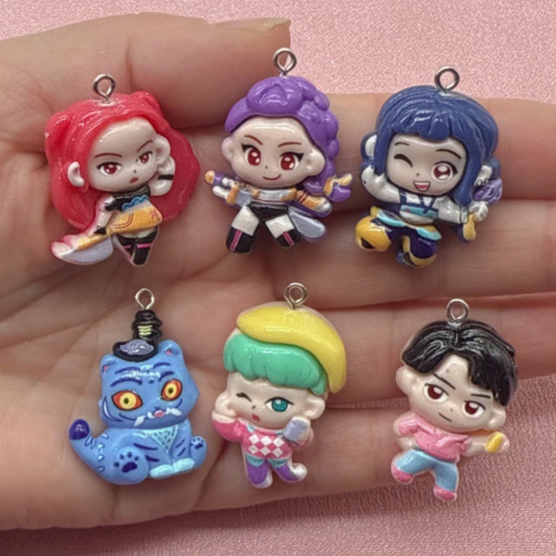 Jewelry Making Accessories - 10pcs resin cartoon pendant, DIY jewelry