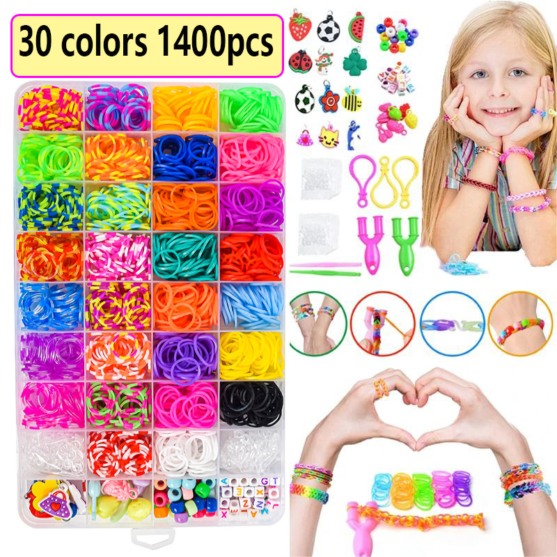 Jewelry Making Kits For Girls - Rubber Bands Loom DIY Handmade Bracelet