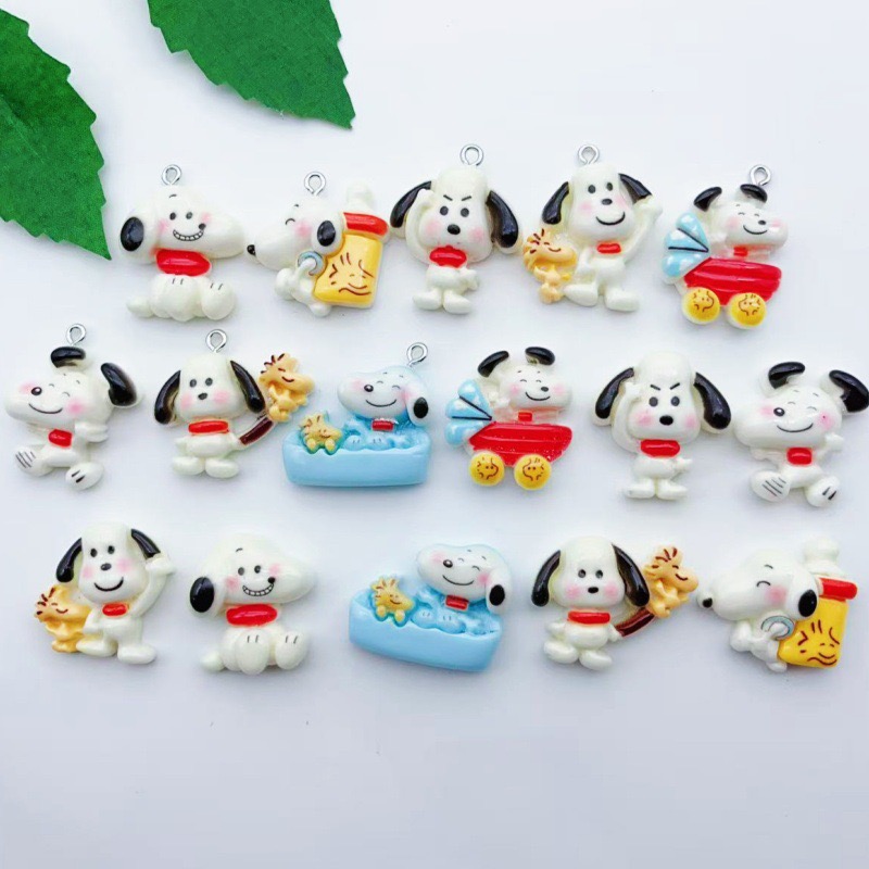 Jewelry Making Accessories - 12pcs resin cartoon dog pendant, DIY
