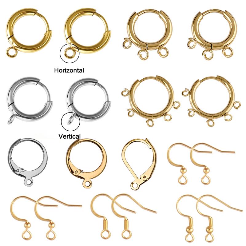 Jewelry Making Knots - 10-50pcs/Lot Stainless Steel Ear Hook Findings