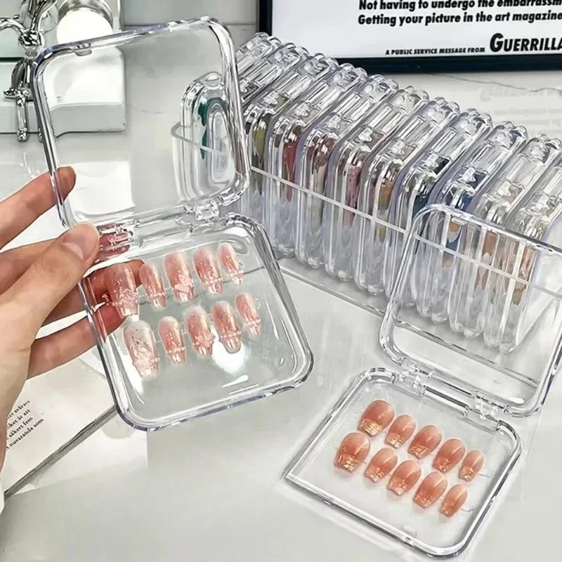 Jewelry Making Workshops - 10PCS Press-On Nail Storage Acrylic Boxes