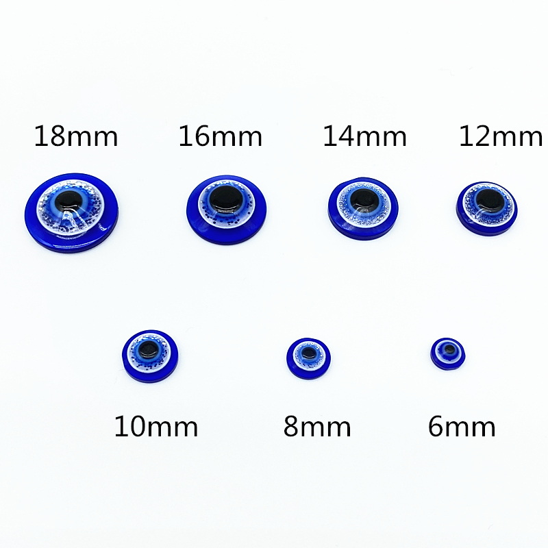 Jewelry Making Event - Hot Sale 6/8/10/12/14/25/38mm Blue Resin Turkish