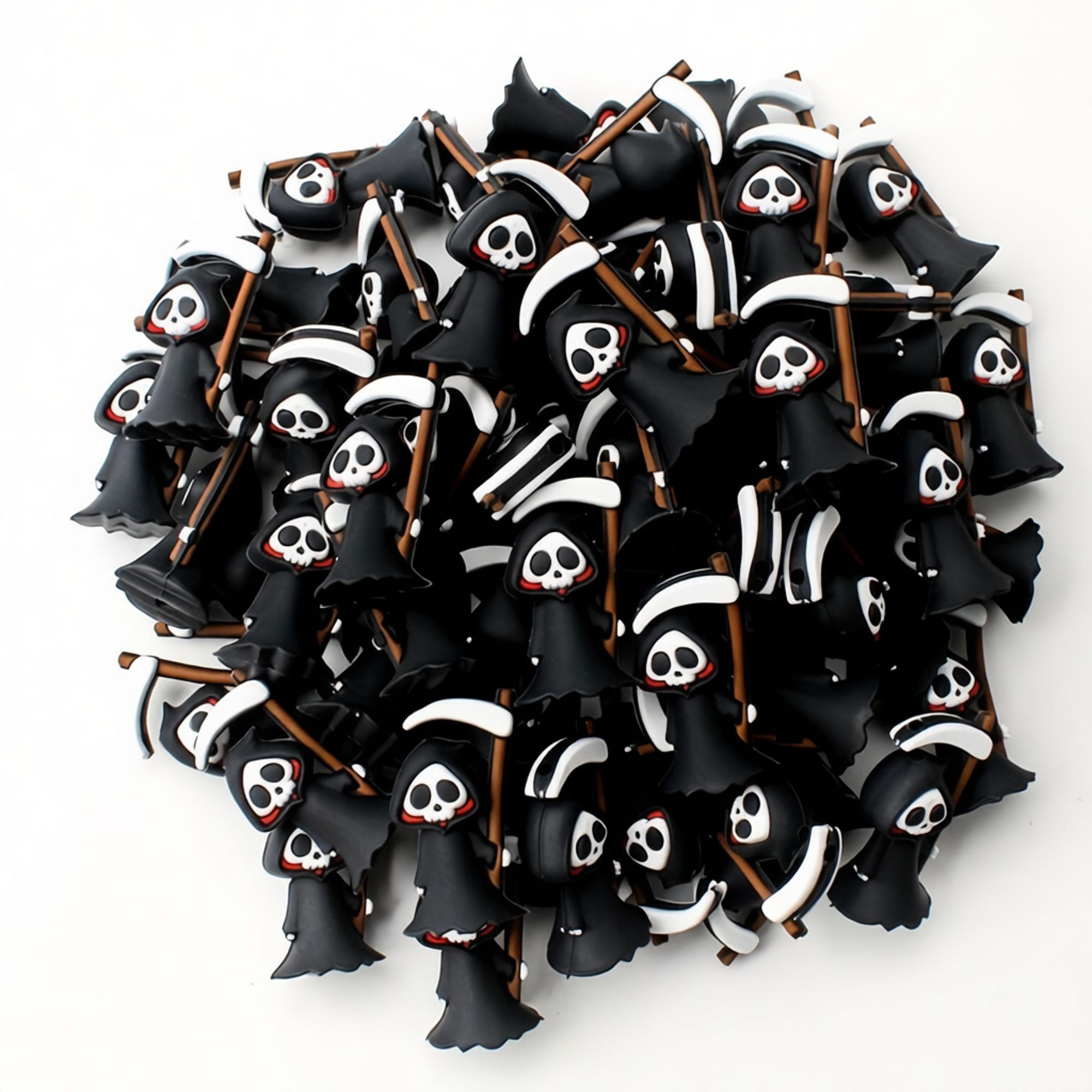 Jewelry Making Event - 3D Silicone Beads Grim Reaper Halloween
