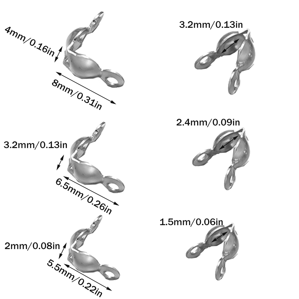 100pcs 304 Stainless Steel Bea - Jewelry Making Knots 评论和价格