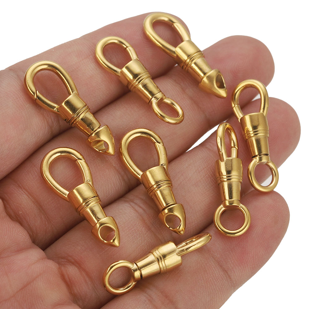 2pcs/lot Stainless Steel Bag K - Toggle Clasp Gold 评论和价格
