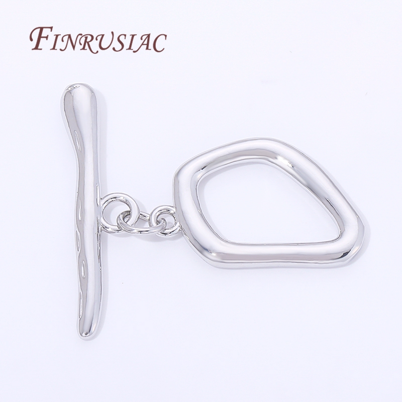 2/4/6Pcs Rhodium Plated Toggle - Toggle Clasp Gold 评论和价格
