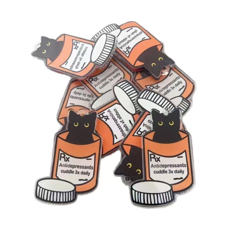 10pcs acrylic medicine cat pen - Jewelry Making Accessories 评论和价格