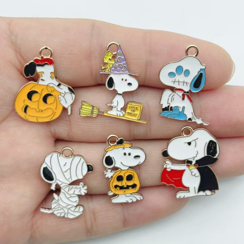 10Pcs Cute Halloween Cartoon P - Jewelry Making Accessories 评论和价格