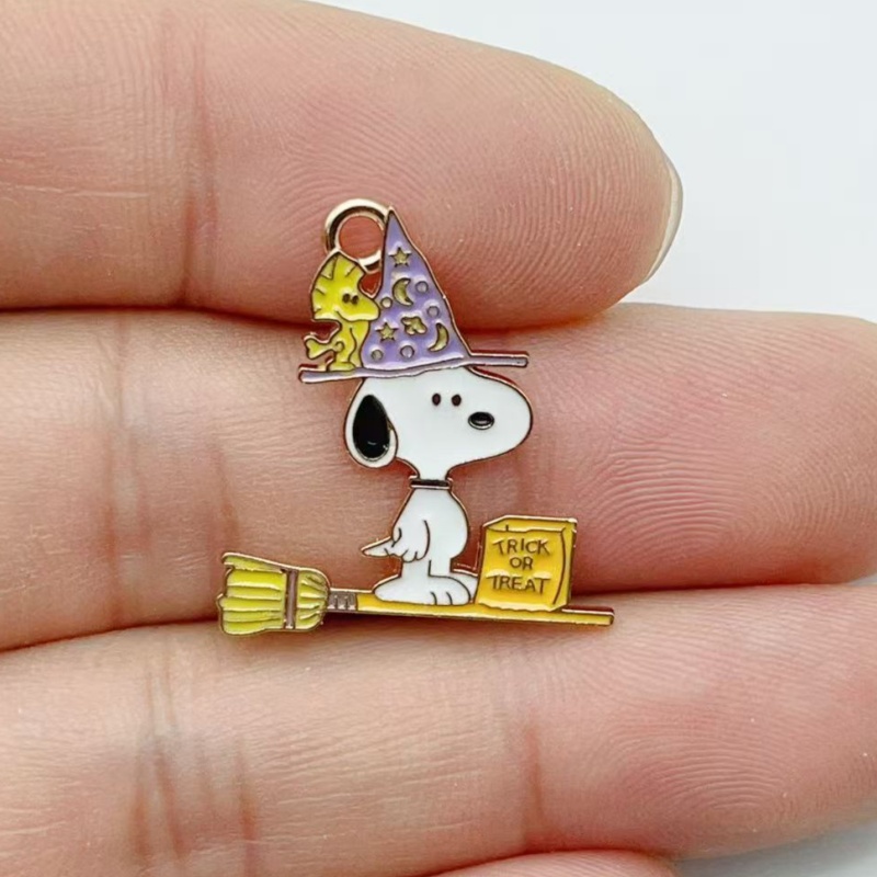 10Pcs Cute Halloween Cartoon P - Jewelry Making Accessories 评论和价格