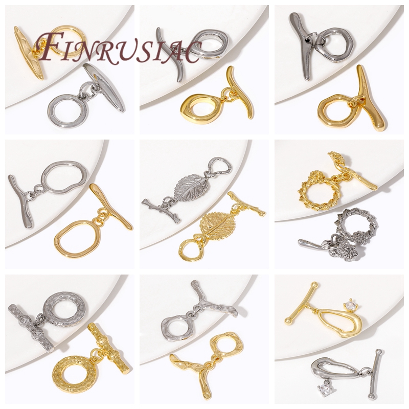 2/4Pcs 18K Gold Plated Toggle  - Toggle Clasp Gold 评论和价格