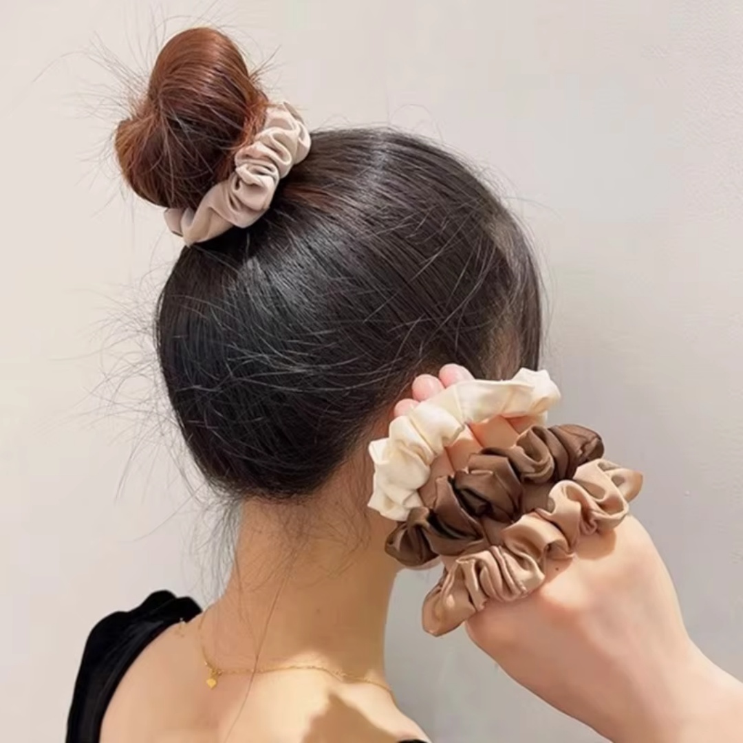 5PCS Satin Hair Scrunchie Exqu - Jewelry Making Adults 评论和价格