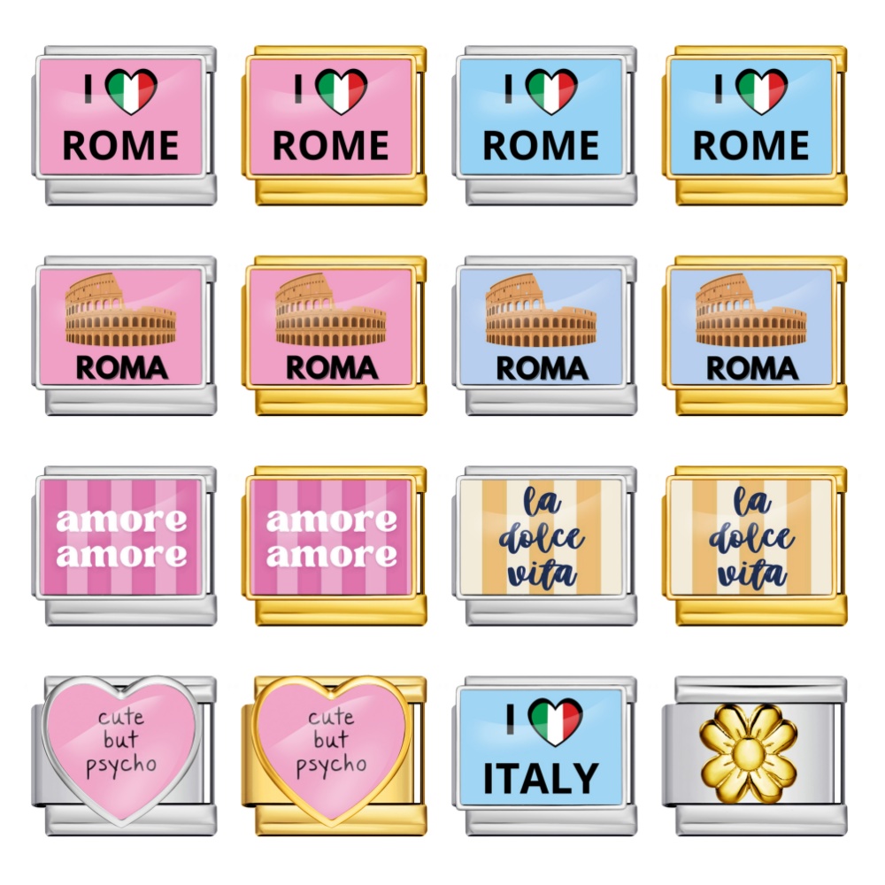 Stainless Steel Bracelet I Lov - Jewelry Making Rome 评论和价格