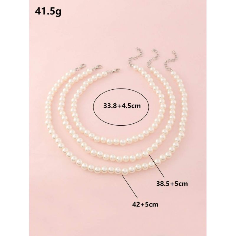 3pcs/Set Girls White Pearl Bea - Jewelry Making Kits For Girls 评论和价格