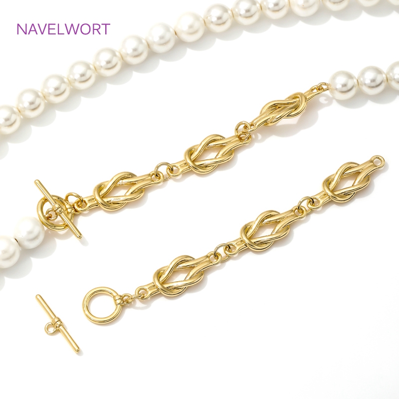 18K Gold Plated OT Clasps Togg - Toggle Clasp Gold 评论和价格