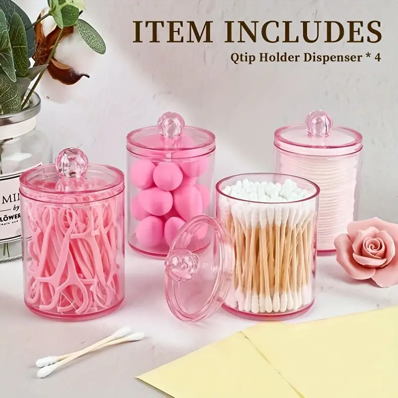 Transparent Cotton Swab Storag - Jewelry Making Workshops 评论和价格