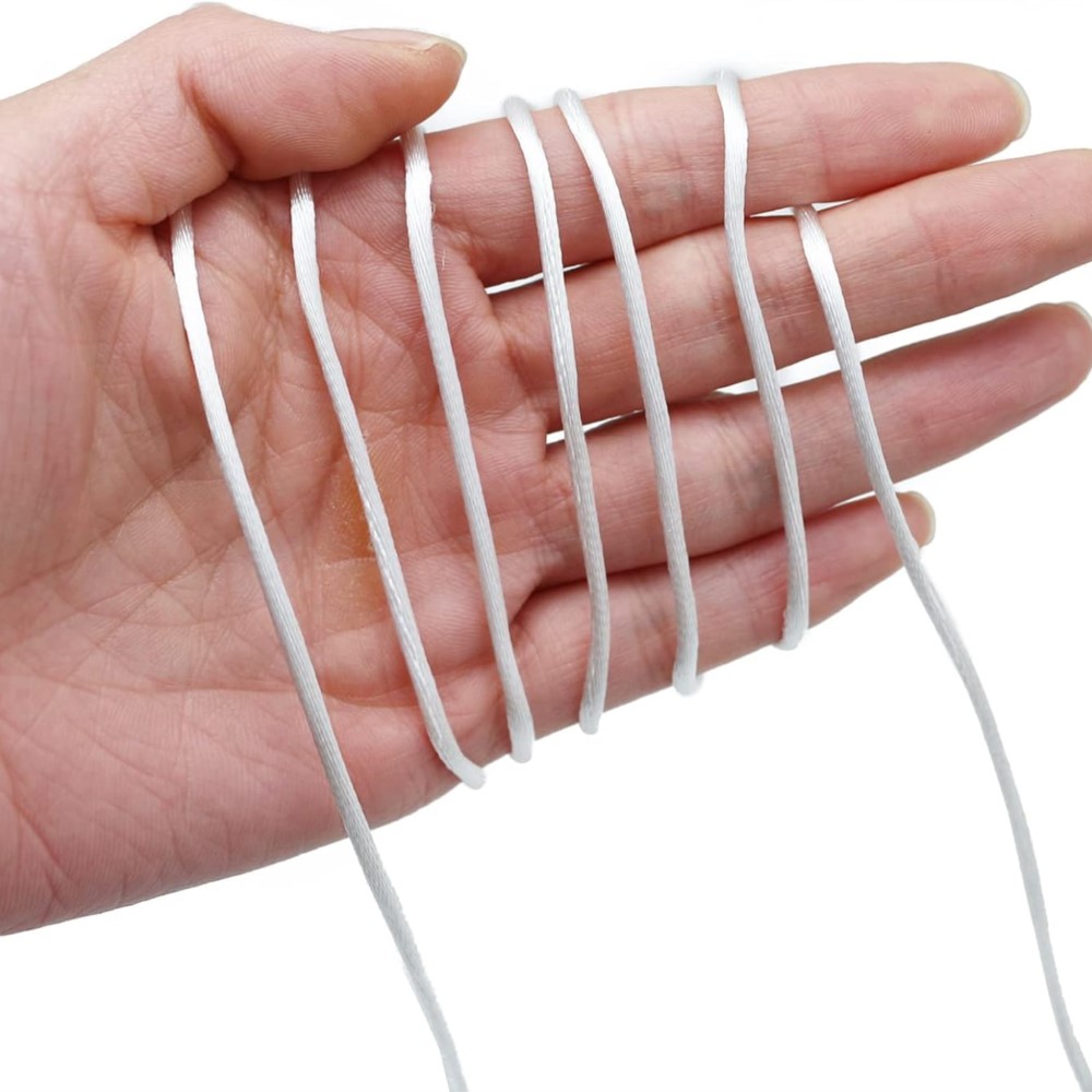 0.8/1.5mm Nylon Satin Cord Chi - Jewelry Making Knots 评论和价格