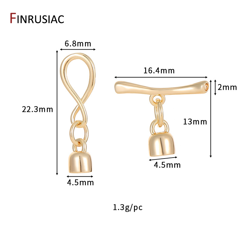 14K Gold Plated Infinity Symbo - Toggle Clasp Gold 评论和价格