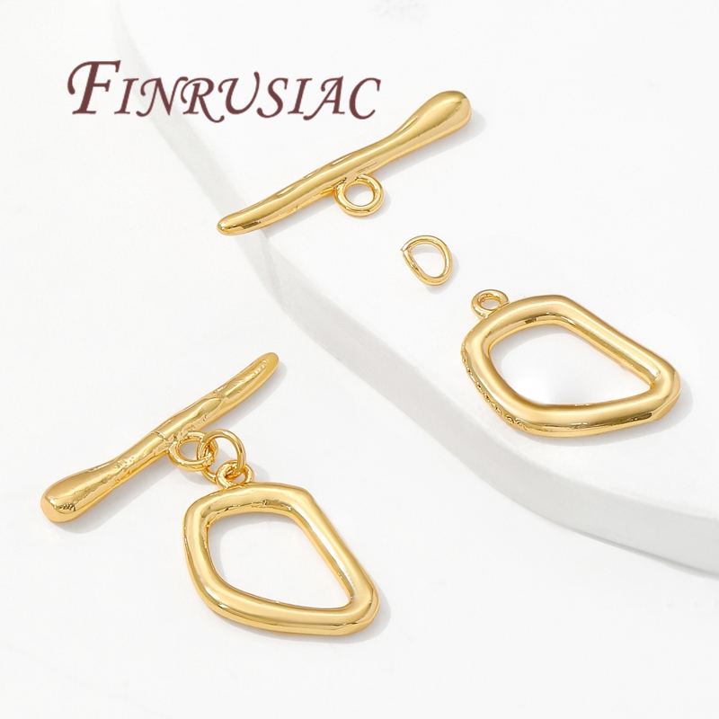 18K Gold Plated Toggle Clasps, - Toggle Clasp Gold 评论和价格