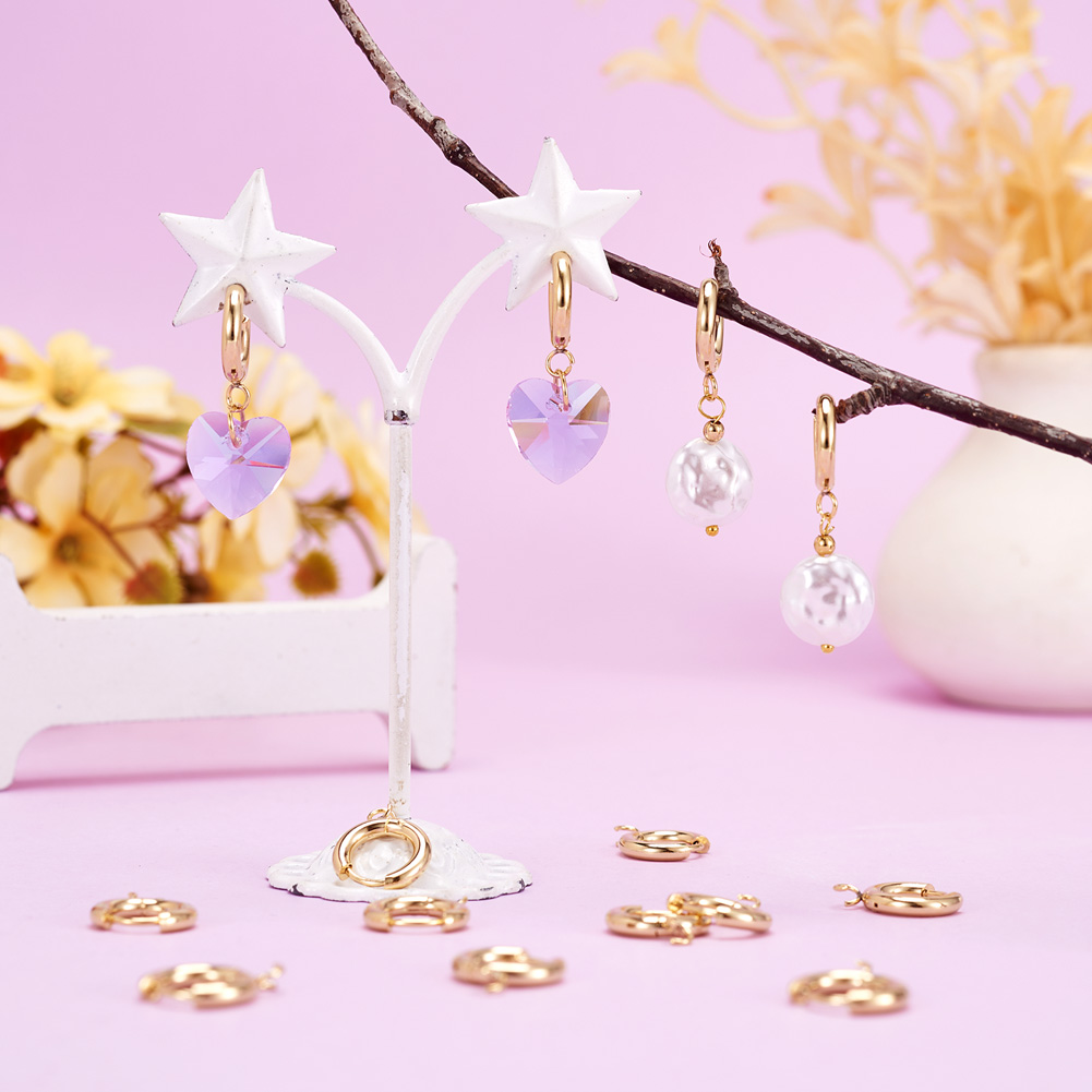 10pcs 201 Stainless Steel Hugg - Jewelry Making Findings 评论和价格