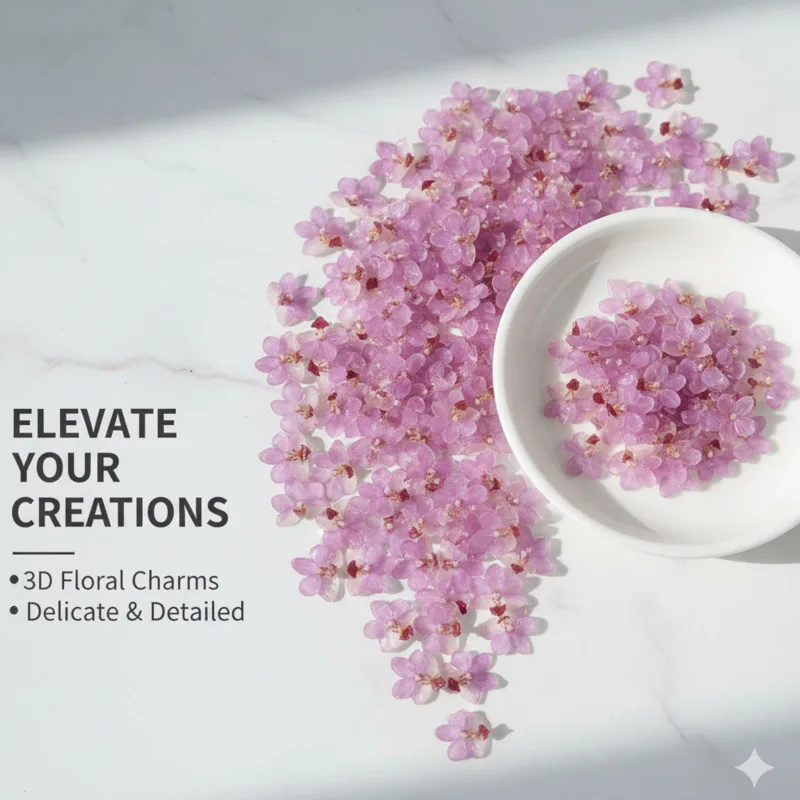 Natural Pink Resin Orchid DIY  - Jewelry Making Event 评论和价格
