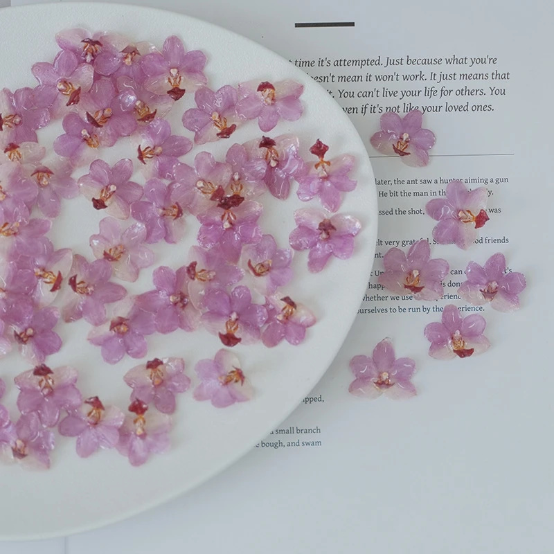 Natural Pink Resin Orchid DIY  - Jewelry Making Event 评论和价格