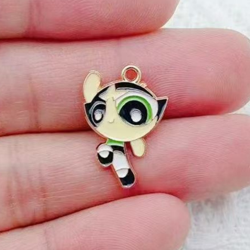 10pcs Alloy Oil-Dripping Carto - Jewelry Making Accessories 评论和价格