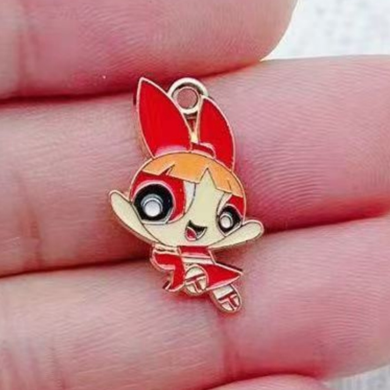 10pcs Alloy Oil-Dripping Carto - Jewelry Making Accessories 评论和价格