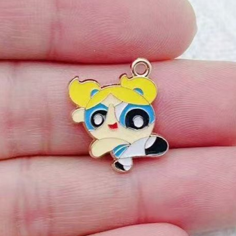 10pcs Alloy Oil-Dripping Carto - Jewelry Making Accessories 评论和价格
