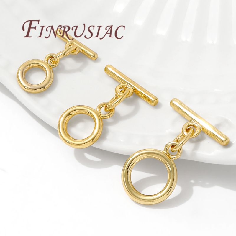 18K Gold Plated Toggle Clasp F - Toggle Clasp Gold 评论和价格