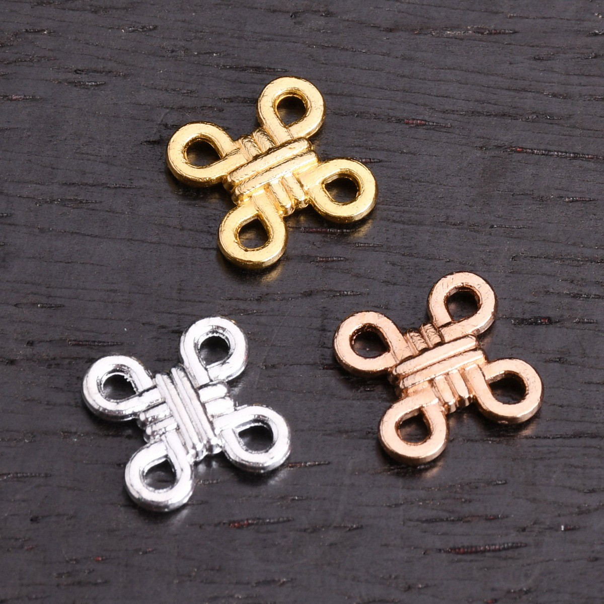 20pcs Cross Knot Shape 12mm Pl - Jewelry Making Knots 评论和价格