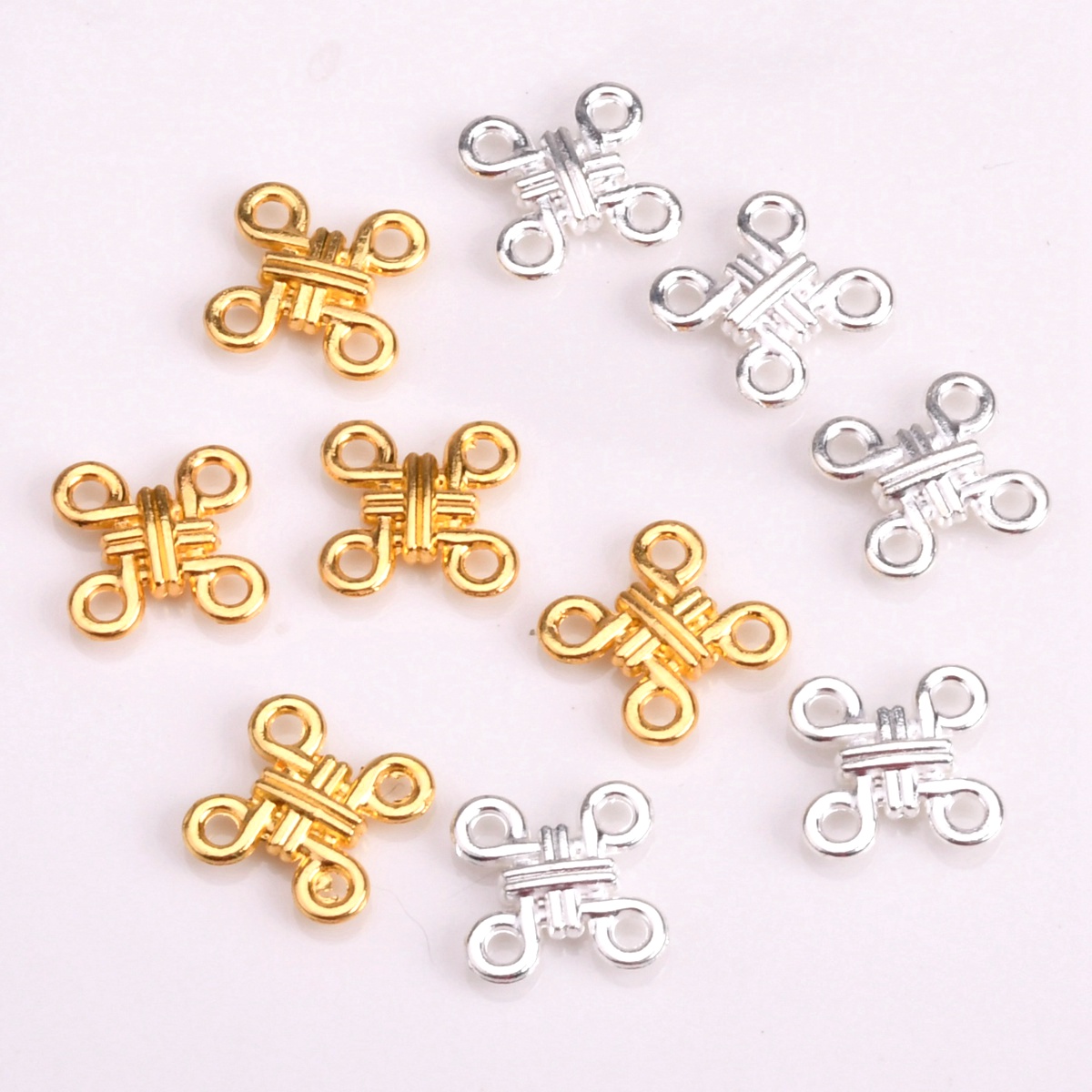 20pcs Cross Knot Shape 12mm Pl - Jewelry Making Knots 评论和价格