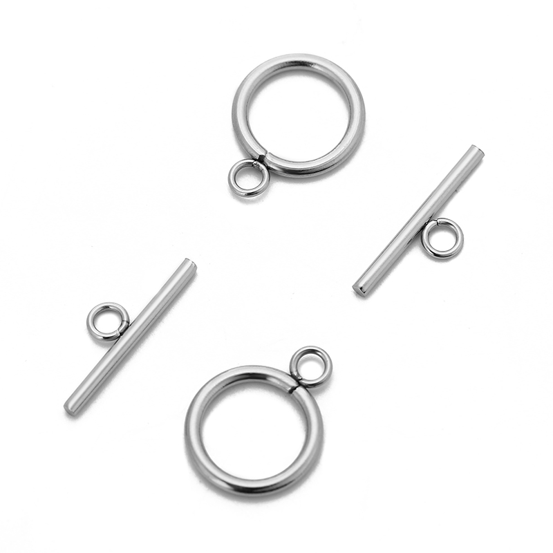5/10sets/pack Stainless Steel  - Toggle Clasp Gold 评论和价格