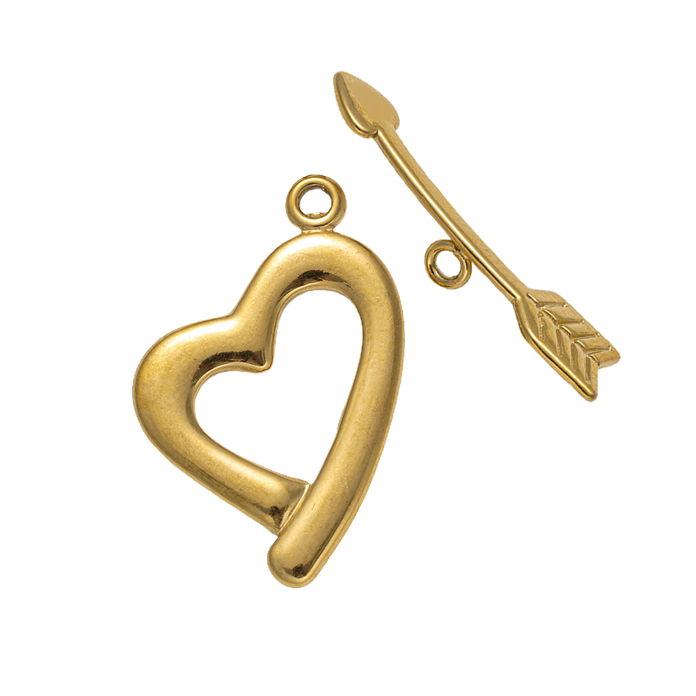 5 Sets Stainless Steel Toggle  - Toggle Clasp Gold 评论和价格