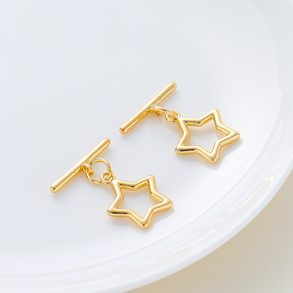 4Sets O Toggle Clasps 18K Gold - Toggle Clasp Gold 评论和价格