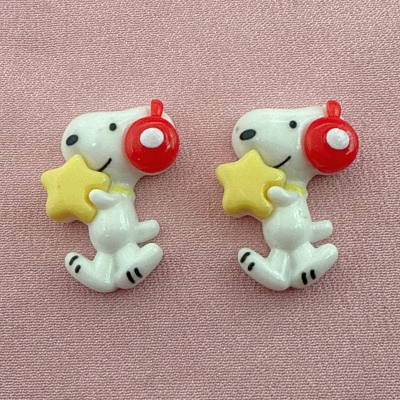 10pcs resin cute little dog pe - Jewelry Making Accessories 评论和价格