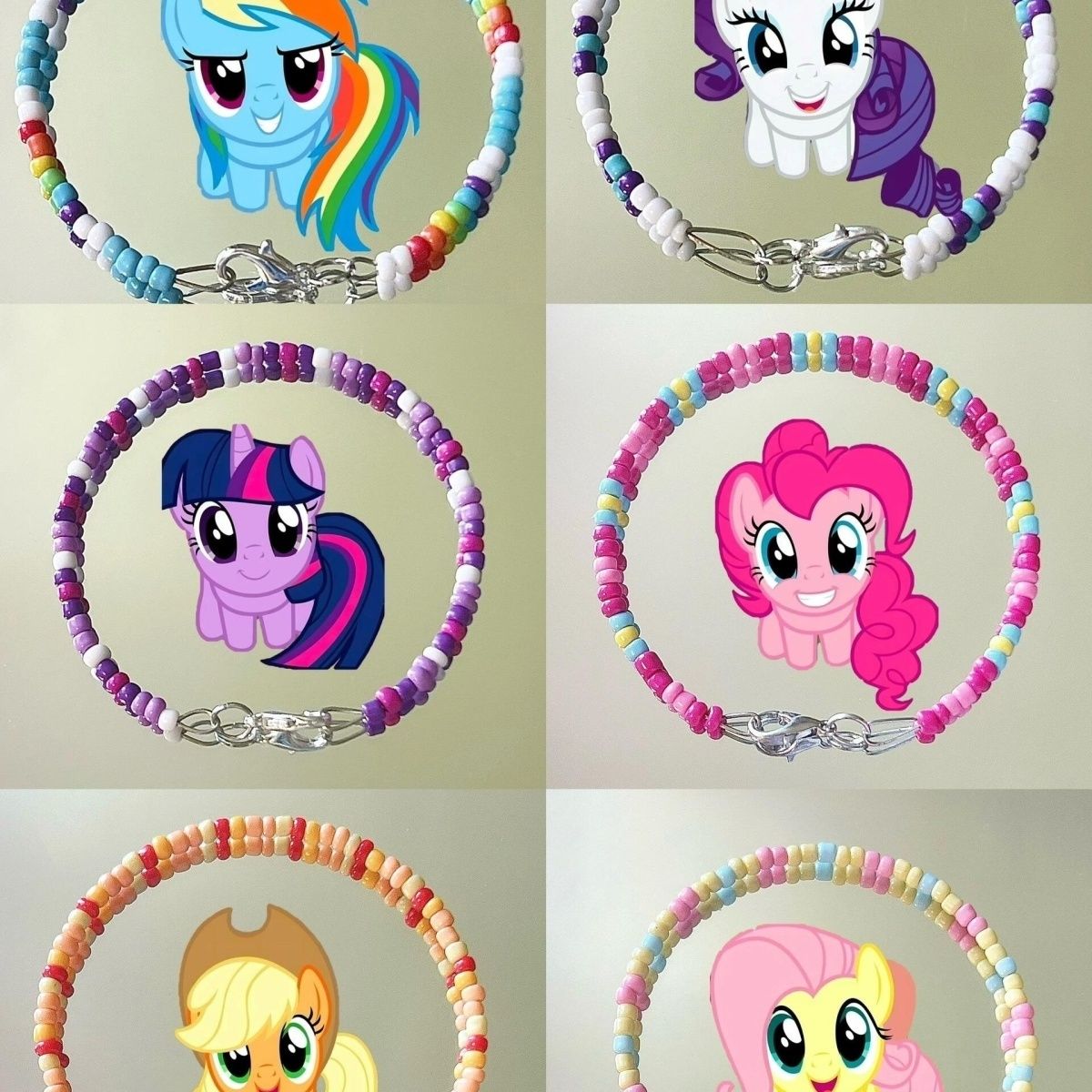 My Little Pony colorful rice b - Jewelry Making Accessories 评论和价格