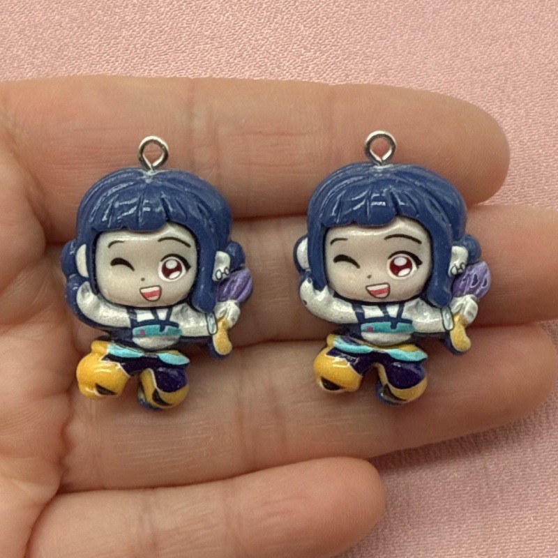 10pcs resin cartoon pendant, D - Jewelry Making Accessories 评论和价格