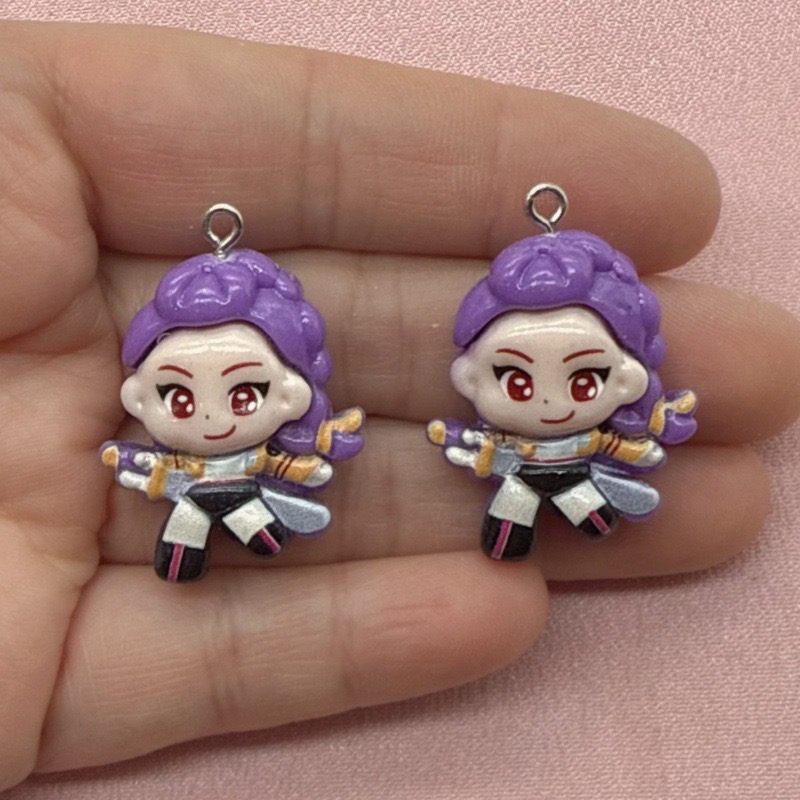 10pcs resin cartoon pendant, D - Jewelry Making Accessories 评论和价格