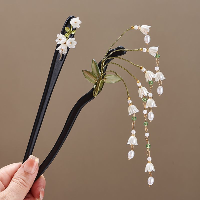 Wooden Flower Hairpin Vintage  - Jewelry Making Adults 评论和价格