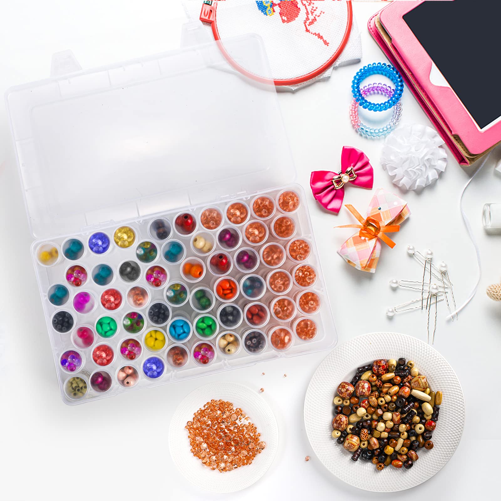 1pc 24/30//38/60 Slots Plastic - Jewelry Making Workshops 评论和价格