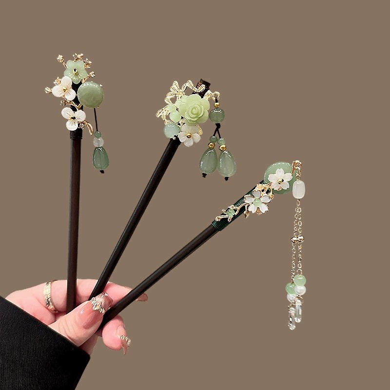 Antique Wooden Hairpin Women's - Jewelry Making Adults 评论和价格