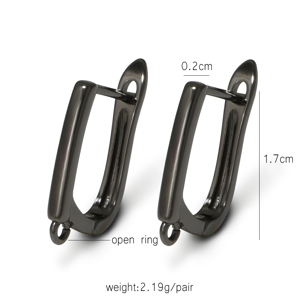 YANASI 1 Pair Gun Black  Brass - Jewelry Making Findings 评论和价格