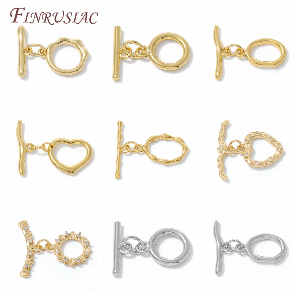 18K Gold Plated Toggle Clasp F - Toggle Clasp Gold 评论和价格