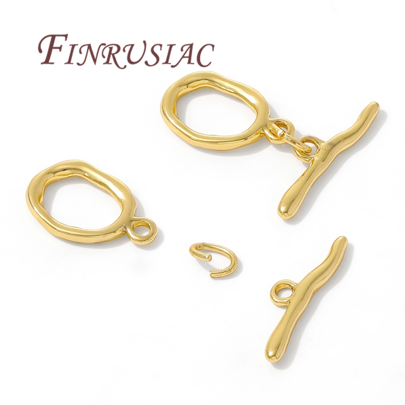 18K Gold Plated Toggle Clasp F - Toggle Clasp Gold 评论和价格